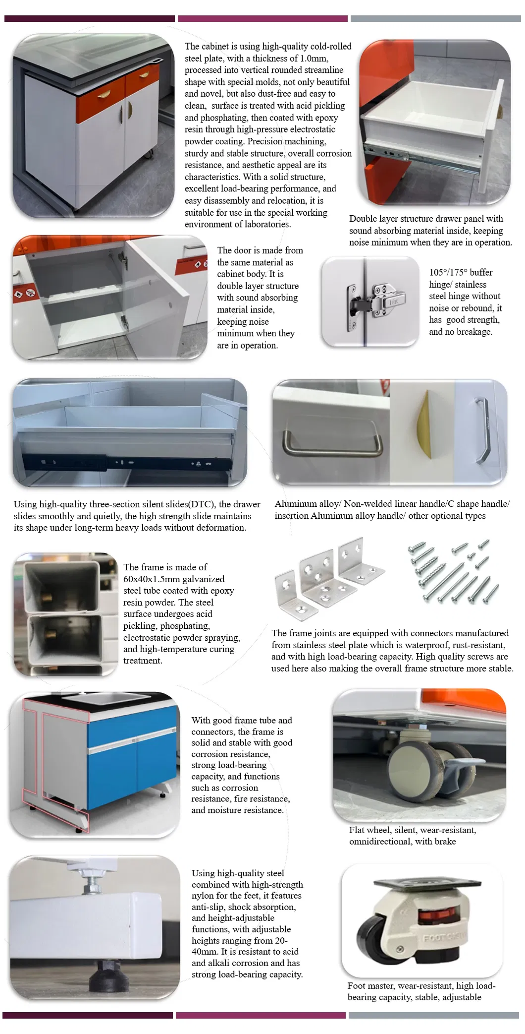 Лучшая цена Химия Лабораторная мебель Производители Хорошо спроектированные лабораторные рабочие столы 2