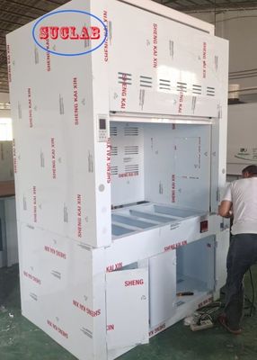 Хорошая цена Настройка 220V/110V напряжения химического дымового капота с решениями скраббера и светодиодным освещением онлайн