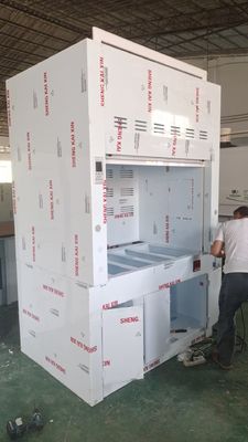 Хорошая цена Explosion-proof Fume Hood with Wet Scrubber Maker Airflow 100m3/h Safety System Anti-static онлайн