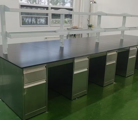 Хорошая цена Stainless Steel Lab Bench Makers 300kg Load Capacity Steel Worktop for Food & Hospital Resarch Laboratory онлайн