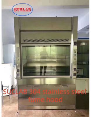 Хорошая цена Custom Original Color Upgrade Your Stainless Steel  Ducted Fume Hood Lab Fume Hood Design fin Laboratory with 220V/10A  and 250mm Air Outlet онлайн