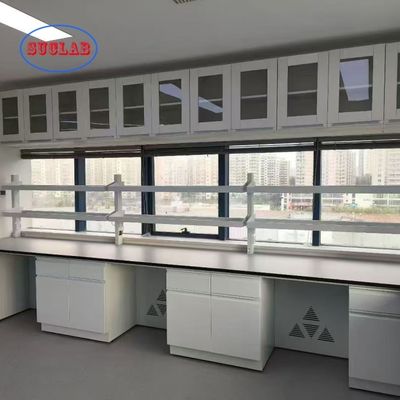 Хорошая цена Durable Chemistry Laboratory Workbench with Customizable Dimension L*1500/750 W *800 /850mm H and Buffer Hinge онлайн