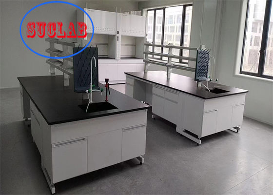 Хорошая цена C Frame Multi Cabinets Phenolic Resin Chemistry Laboratory Workbench Laboratory Island Bench Price With DTC105 DEG Hinges (Включает многоразовые шкафы с фенолной смолой) онлайн