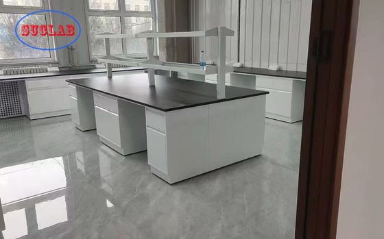 Хорошая цена Customizable Laboratory Workstation Furniture Manufacturer with Chemical-resistant Safety Features онлайн