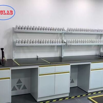 Хорошая цена Modular Chemistry Lab Benches White/Blue/Yellow/Black Options for Chemistry Laboratories онлайн