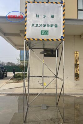 Хорошая цена Эксклюзивный лучший качество нержавеющей стали закрытый безопасность аварийный душ глазная промывка с резервуаром безопасной станции Идеально подходит для химических заводов и опасных зон онлайн